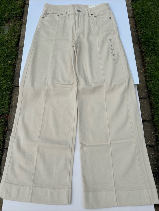 American Eagle Outfitters Pants - NWT🌷American Eagle Outfitters Low-Rise Baggy Wide Leg Pants in Cream/ Ecru